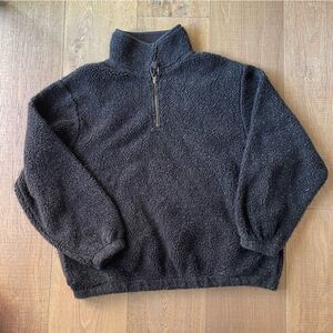 Bear Fleece Performance 1/4 Zip Men’s Pullover Jacket Black (Size L)